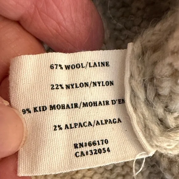 Sparrow Women's Cable Knit Sweater - Blue and Cream - Picture 9 of 13